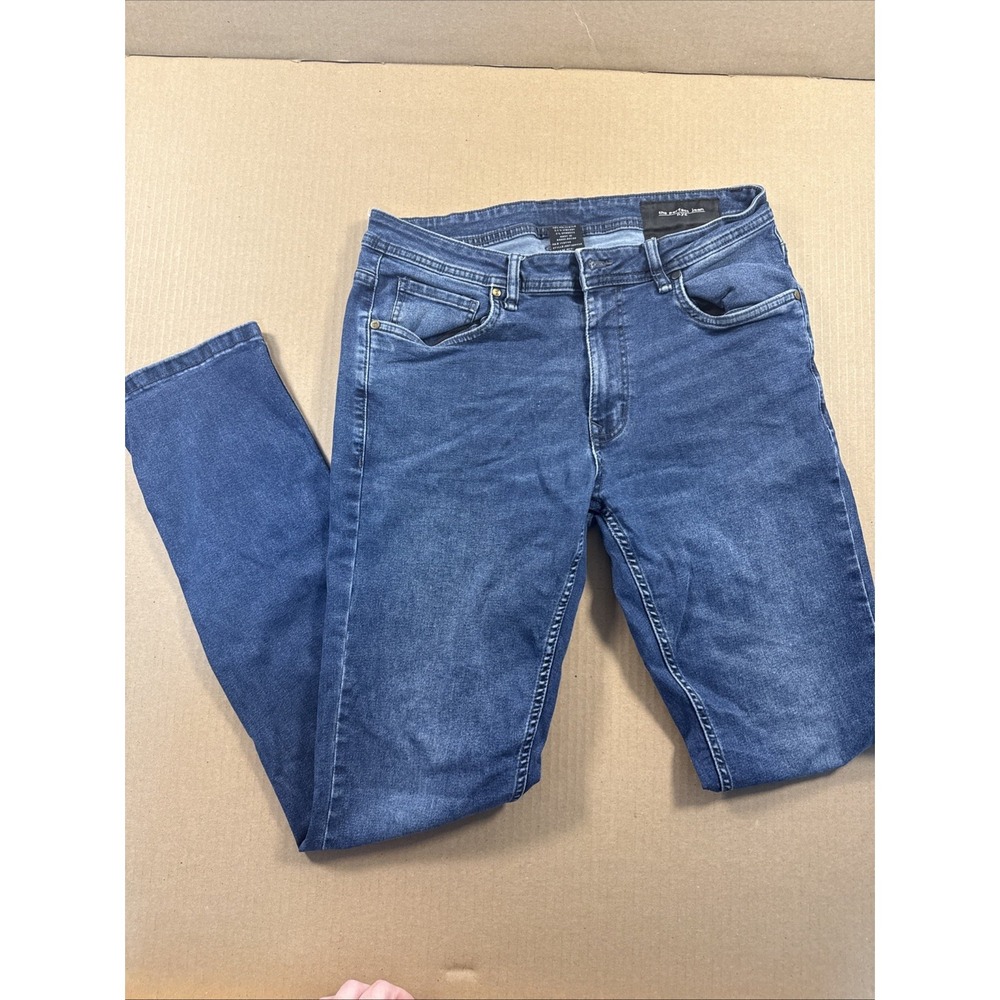 The Perfect Jean NYC Jeans Mens Size 32x34 Blue‎ Slim Fit Stretch * Read Descrip